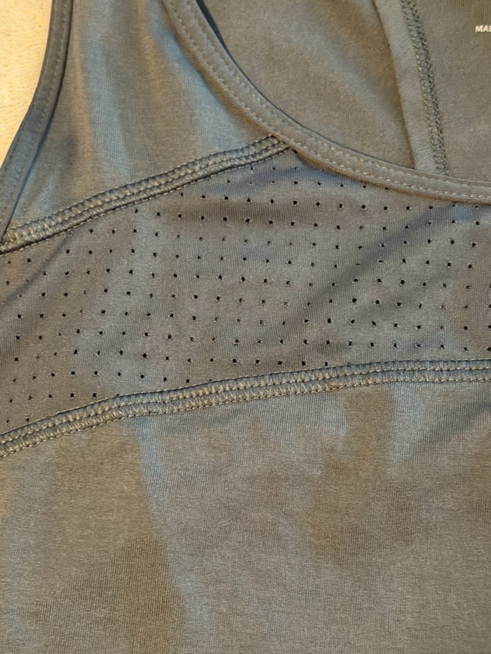 Champion Gray Racerback Performance Tank - L - Picture 3 of 6